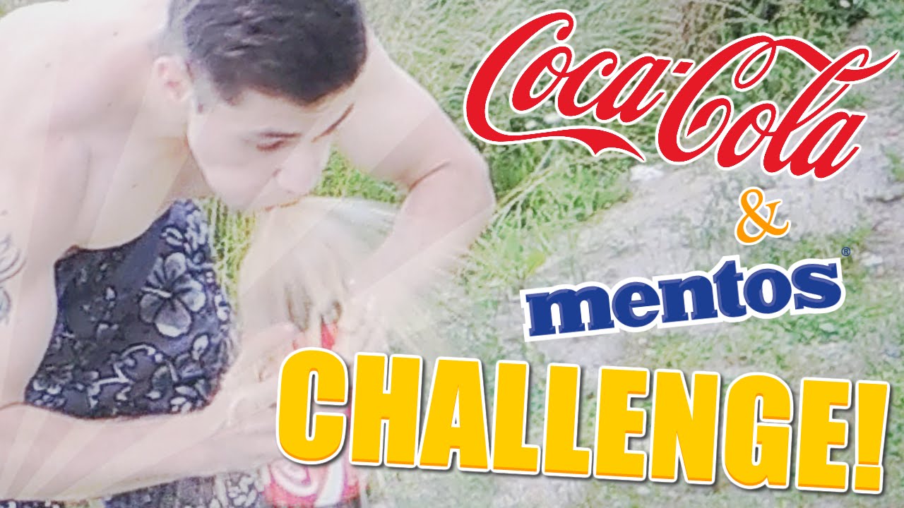 Cola & mentos CHALLENGE! w/LJay - "BEZ KOSZULKI!" - YouTube