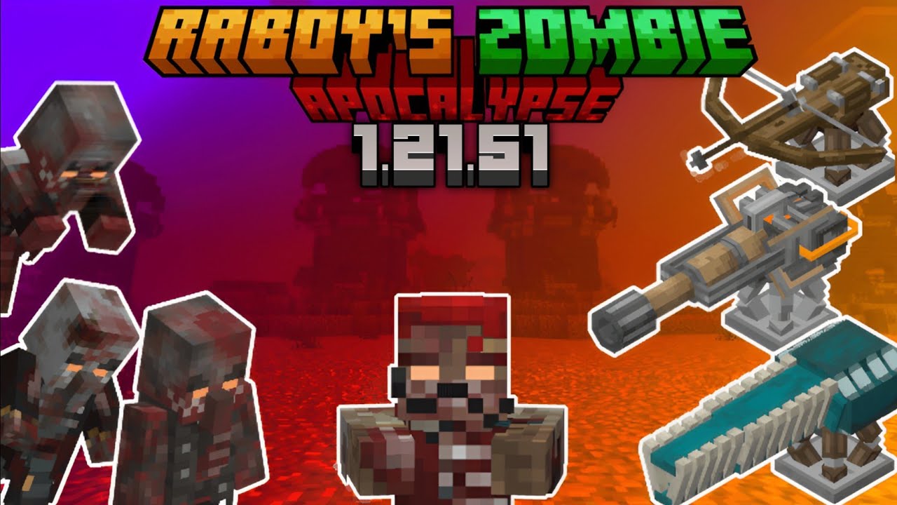 ZOMBIE APOCALYPSE!!! | Minecraft Zombie Apocalypse Addon for 1.21