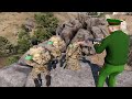 🔴What happened! 3 Ukrainian commanders on a cliff with 2 Russian generals, saved by a sniper -ARMA 3