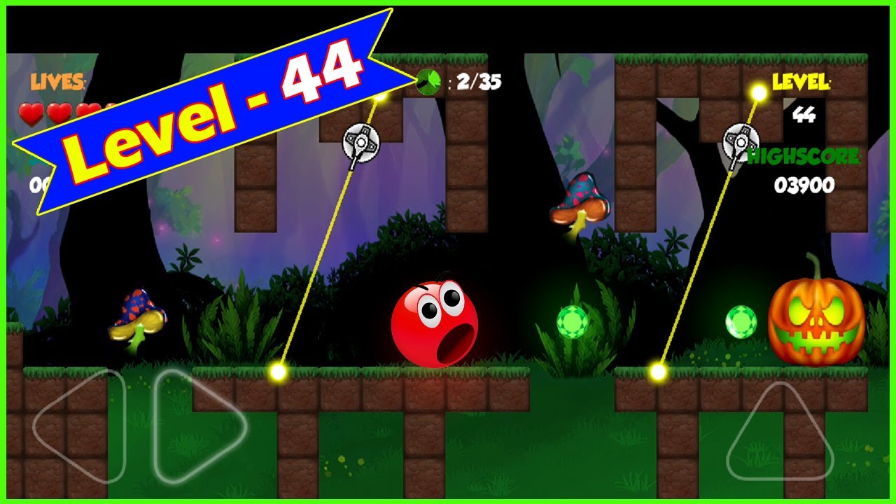 Red Roller Bounce Ball 1 Level 44 || Chandra gameplay