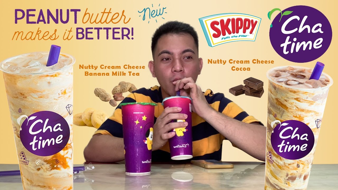 New Chatime Skippy Series Cream Cheese Milk Tea Taste Test Youtube