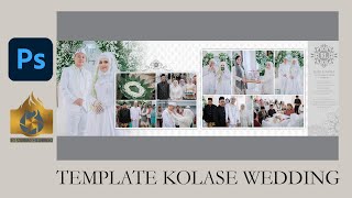 Free Template Kolase Wedding | Layout Kolase Pernikahan 2025 screenshot 1