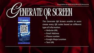 QR CODE GENERATOR AND READER DEVELOPMENT FOR ANDROID MOBILE APPLICATION screenshot 3