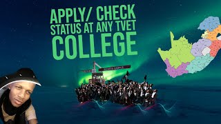 APPLY OR CHECK STATUS AT ANY TVET COLLEGES |#VARSITYSTUDENT #EDUCATION #COLLEGESTUDENTS | screenshot 5