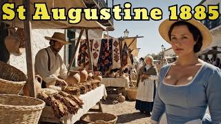 Witness the Last Days of St Augustine 1885 Before It Changed Forever | AI Reconstruction