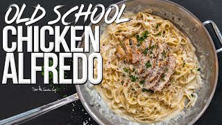 Old School Chicken Alfredo Recipe | SAM THE COOKING GUY 4K