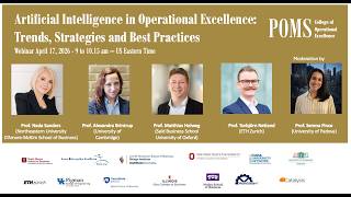 POMS COE webinar: Artificial Intelligence in Operational Excellence: Trends, Strategies and Practice