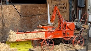 Miniature Hay Baler in action. #farm #fall #Christmas #howto #Decoration￼#WestUnionGarden