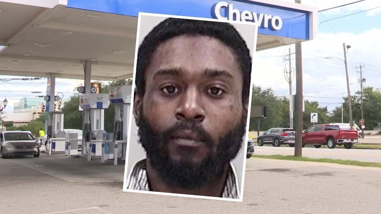 Murder suspect wanted after dead body found at gas station - YouTube