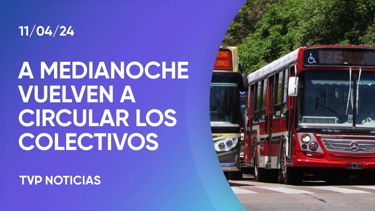 Levantan el paro de colectivos - YouTube