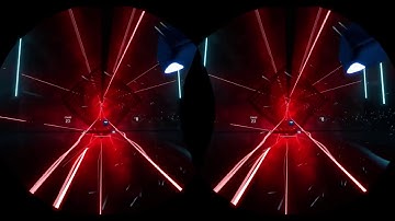 Beat Saber - Turn Me On on Easy First Time - Headset 3D Cardboard 60fps No Commentary