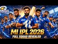 💥Mi IPL 2026 All players and name// Mi 🫵#trending #cricket#mi#t20worldcup #ipl2026#viral #highlights