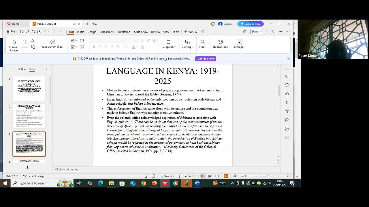 African Studies Global Virtual Forum: Decoloniality & Southern Epistemologies - Peter Mose