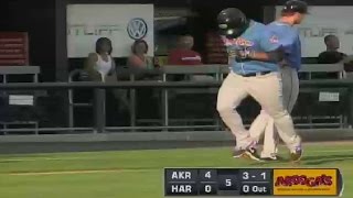 Akron's Rodriguez belts three-run shot