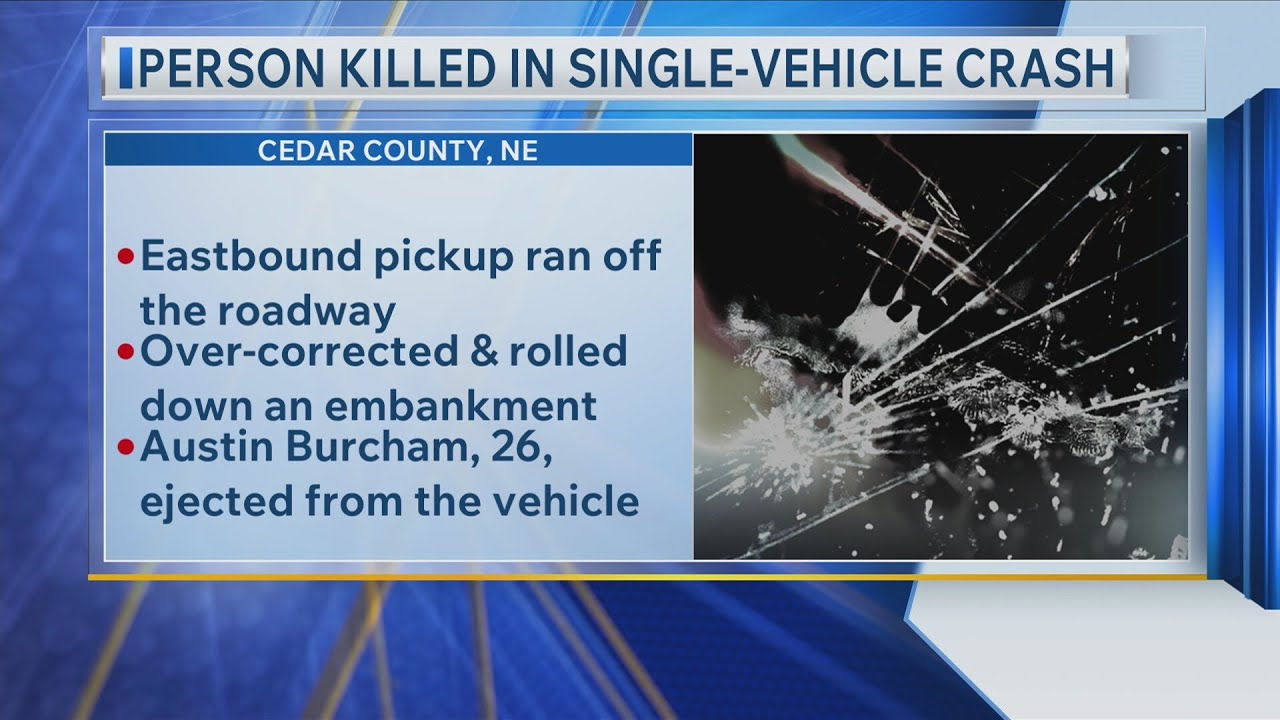 Person killed in single-vehicle crash