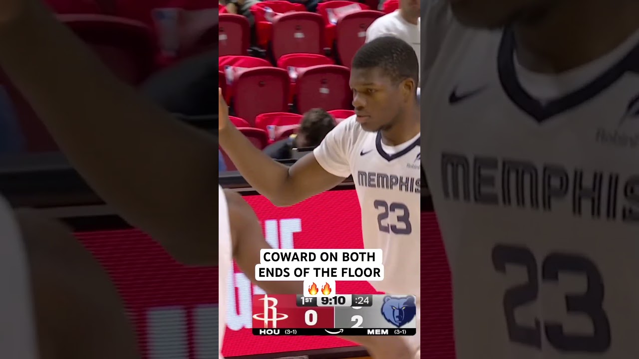 Cedric Coward makes an impact early with an and1 bucket inside then a big swat on the other end
