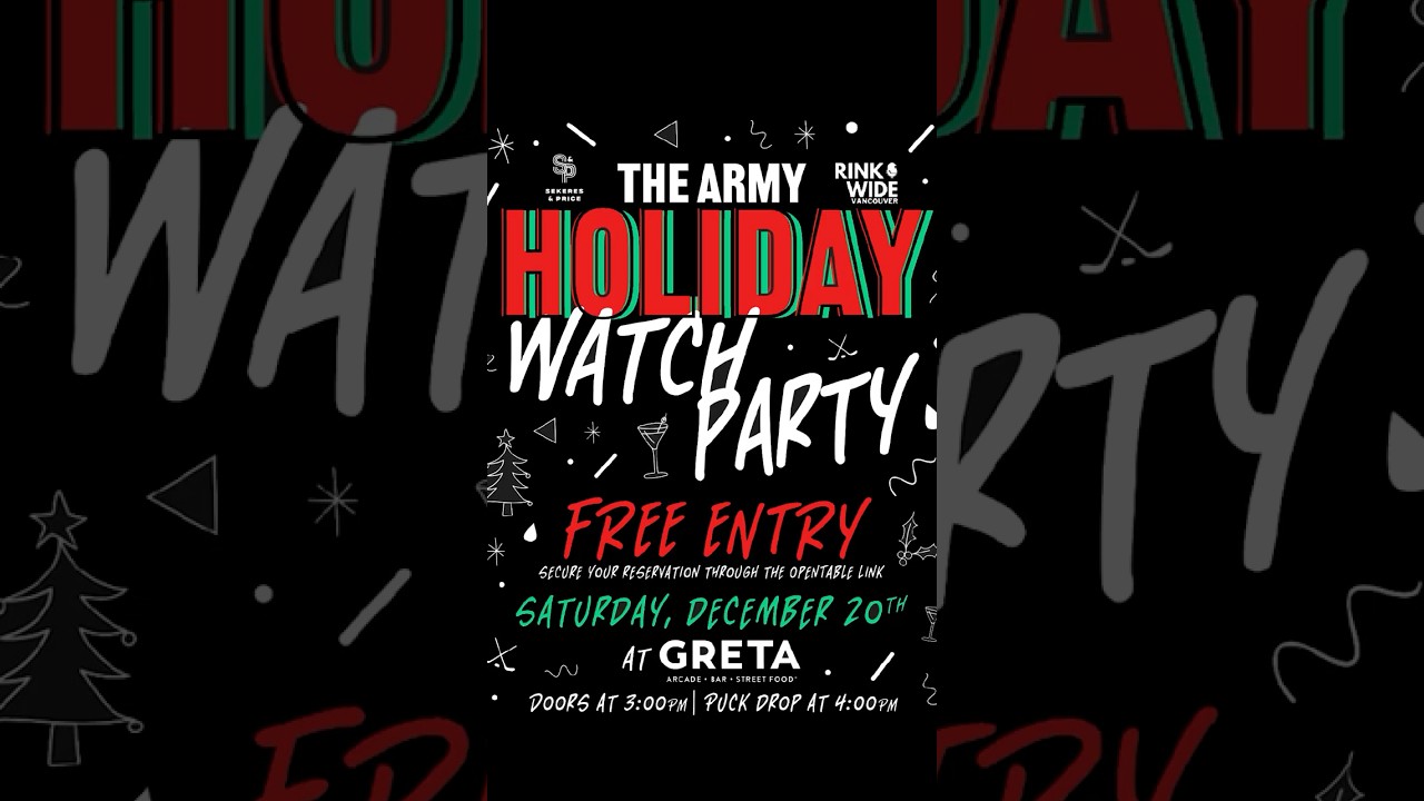 Holiday watch party at Greta!