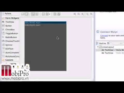 Học Android Tutorial 1.3-Giới thiệu về XML và Layouts tuỳ chỉnh