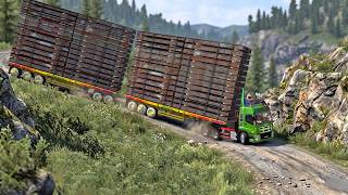 Overloaded Trailer - the most dangerous road | Euro Truck Simulator 2 screenshot 1