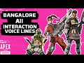 Bangalore All Interaction Voice lines | Apex Legends