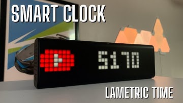 LaMetric Time Smart WIFI Clock Unboxing and Review (YouTube Subscriber Counter)