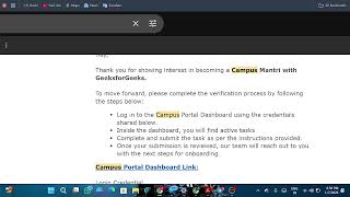 GFG Campus Mentor Program | How I Completed Tasks Easily + Perks