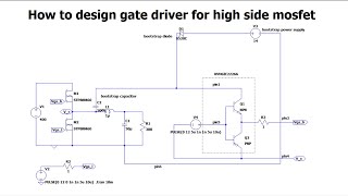 Bootstrap Gate Driver Design for High-Side MOSFETs | Step-by-Step Tutorial with Circuit Explanation