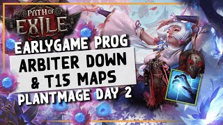 PoE 2 | Arbiter Down, Earlygame Gear & Progressing to Tier 15 Maps - 0.4 Plantmage Day 2 Update
