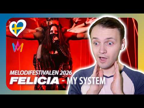 REACTION to FELICIA with MY SYSTEM 🇸🇪 Live Performance | Melodifestivalen 2026 Heat 2