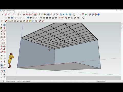SketchUp 2021:  Generate a Ceiling Grid