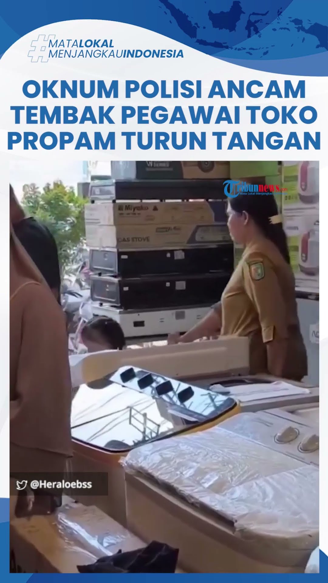 Viral Oknum Polisi Arogan Ancam Tembak Pegawai Toko di Tebingtinggi, Berakhir Dibidik Propam