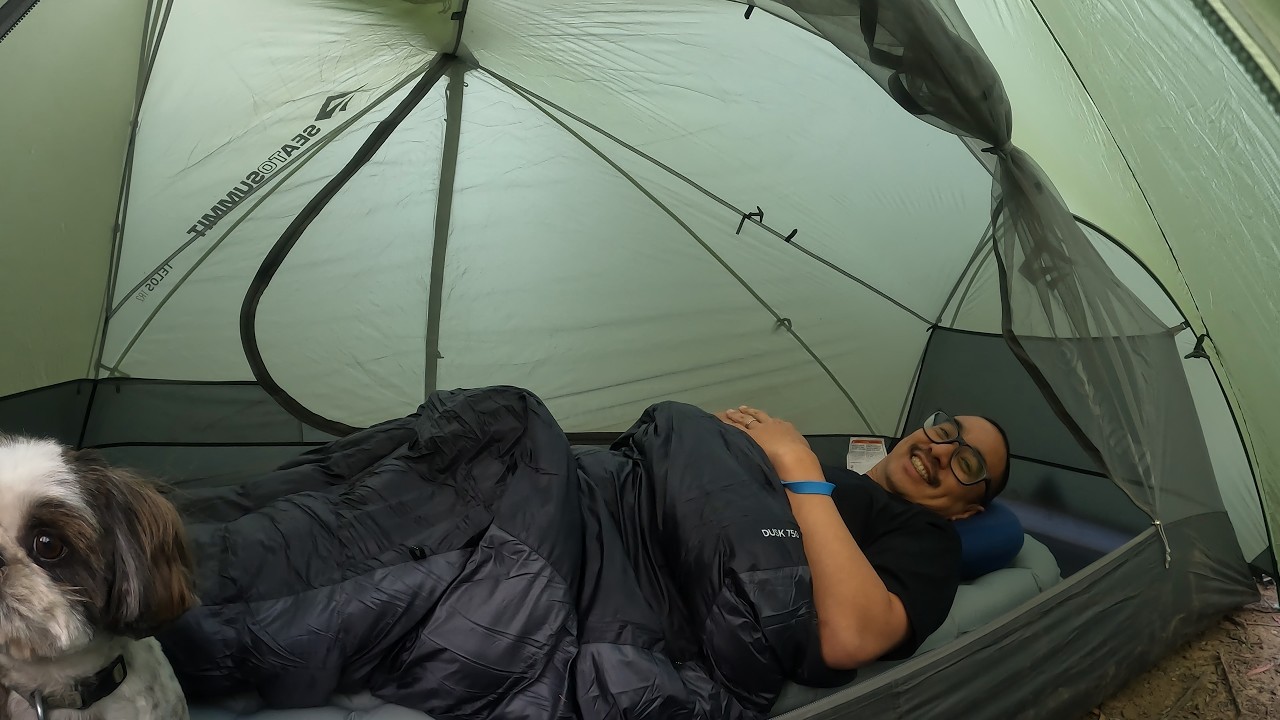 Первый самостоятельный поход с рюкзаком для тестирования нового туристического снаряжения.