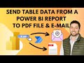 Power BI Table to HTML & PDF