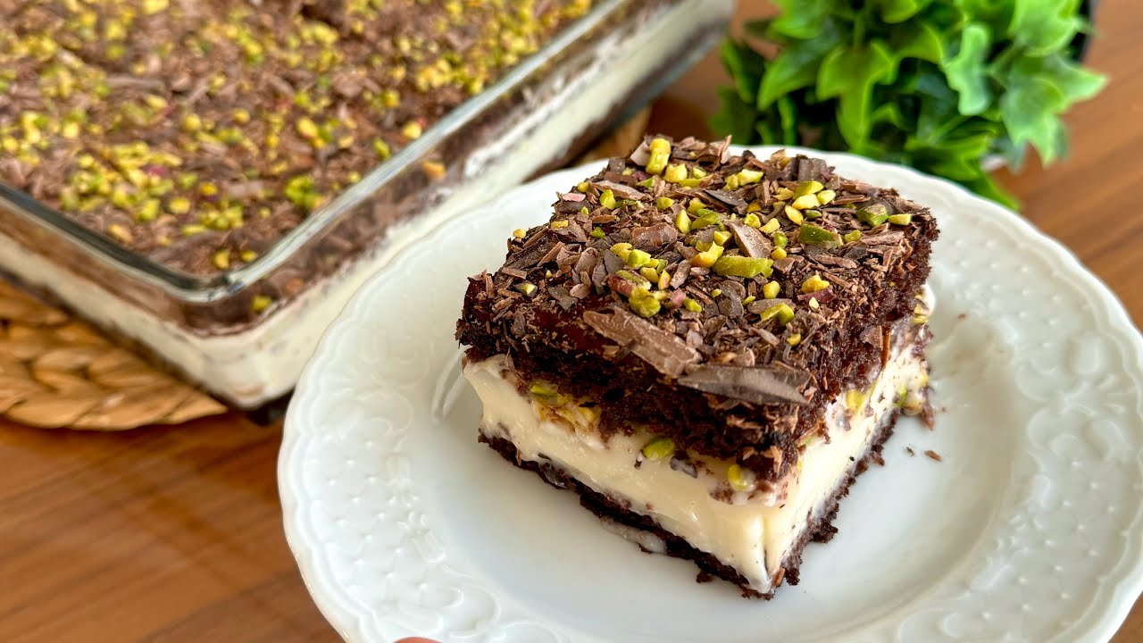 SOĞUK BAKLAVAYA RAKİP❗️EFSANE LEZZET 😍BORCAMDA KOLAY PASTA TARİFİ ANTEP FISTIKLI 🍰 Çiçekintarifleri