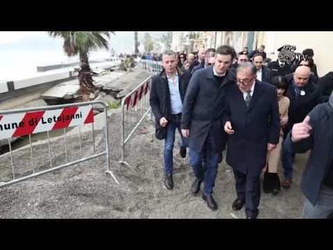 Video Ciclone Harry, La Russa a Catania: Tornerò a verificare che passata la festa non si gabbi il Santo