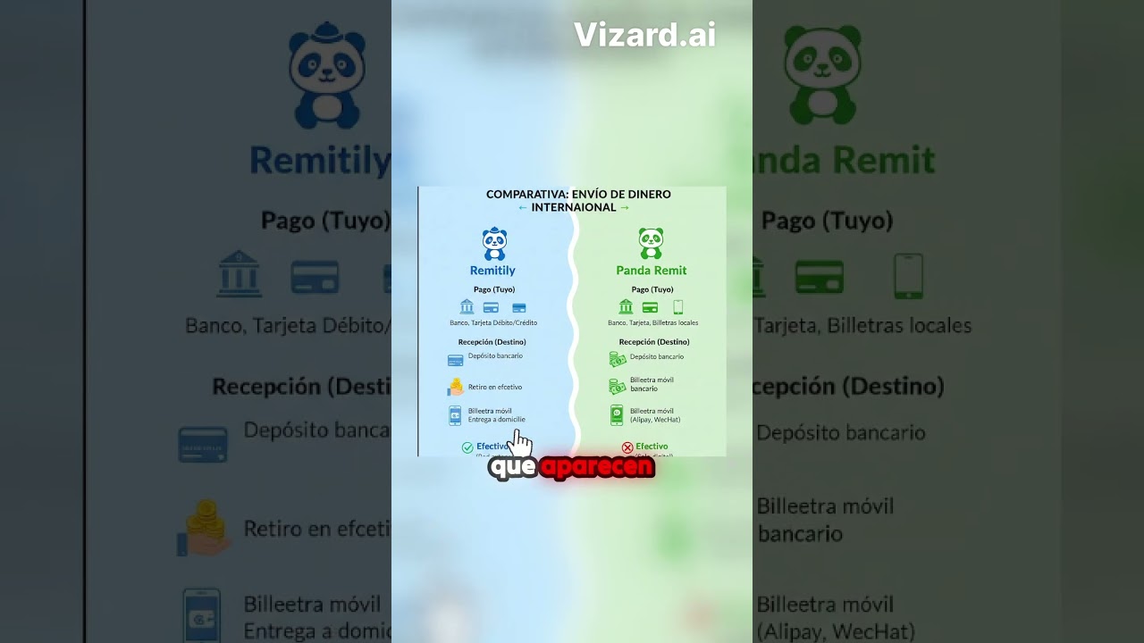 Panda Remit vs Remitly: retiro en efectivo y opciones de pago