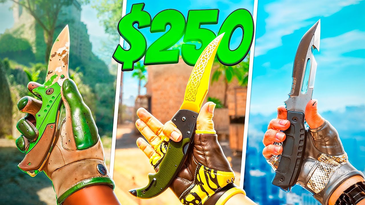 ЛУЧШИЕ комплекты ножа и перчаток до 250 долларов в CS2!