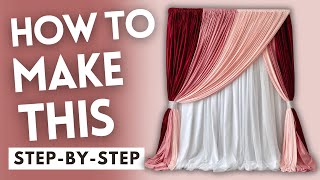 How To Make Valentine s Day Backdrop DIY Tutorial