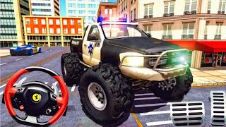 US Police 4x4 Monster Truck Stunt Simulator 3D - Android Gameplay screenshot 4