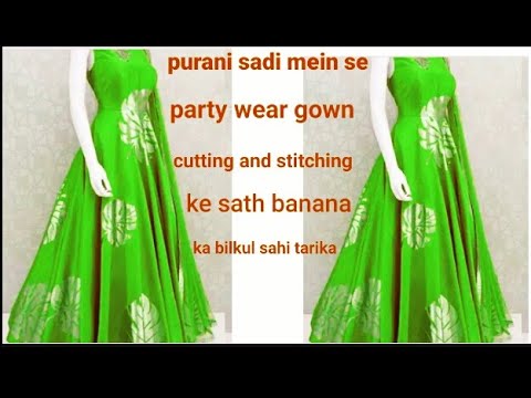 DIY Princess Style Gown Cutting and Stitching| Ball Gown Stitching|DIY  Frill Gown| Party Wear Dress - YouTube
