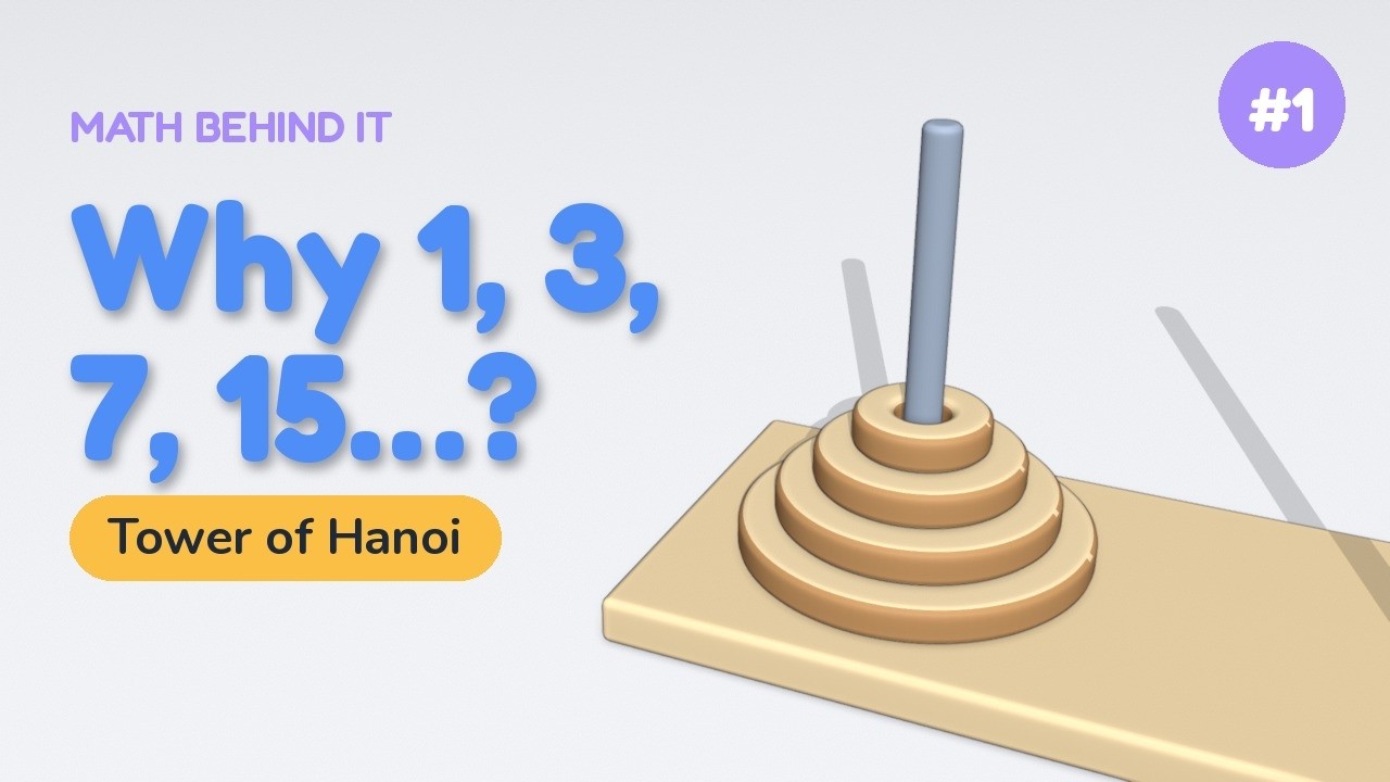 Why 1, 3, 7, 15? Tower of Hanoi | Math Behind It - YouTube