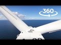 See the view from the top of an offshore wind turbine in 360°?