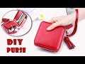diy purse wallet tutorial // cute red zipper pouch