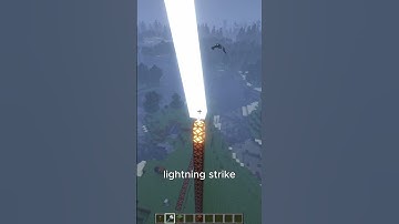 Day 13 of explaining every #minecraft #redstone item | Lightning Rod #storm #shorts #tutorial #light