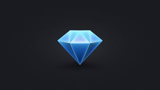 Diamond 3D icon Design Illustration - Affinity Designer Tutorial