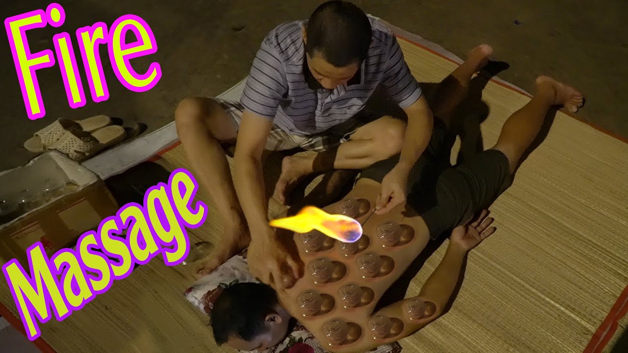 Street Massage Asmr Traditional Massage Vietnam with Fire Cupping Therapy | Street Food And Travel