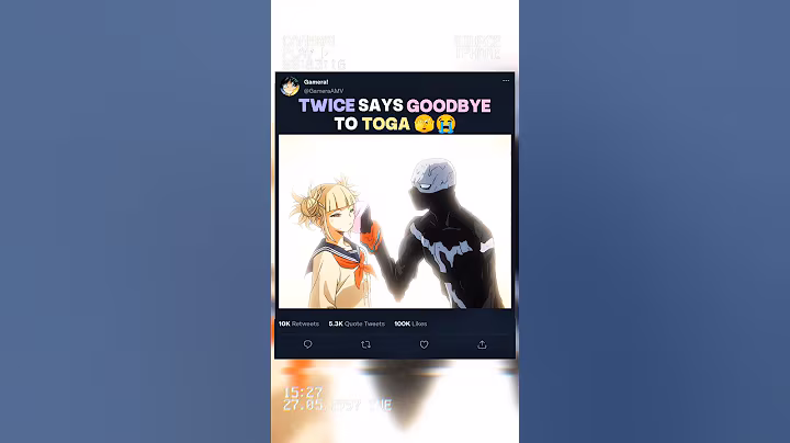TWICE says GOODBYE to TOGA 🫣😭 | #myheroacademia #edit #amv #mha #anime