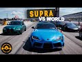 Tuned 550HP 2021 Toyota Supra vs BMW M3 (G80), C8 Corvette, Shelby GT500, C6 Z06, and TTRS Roll Race