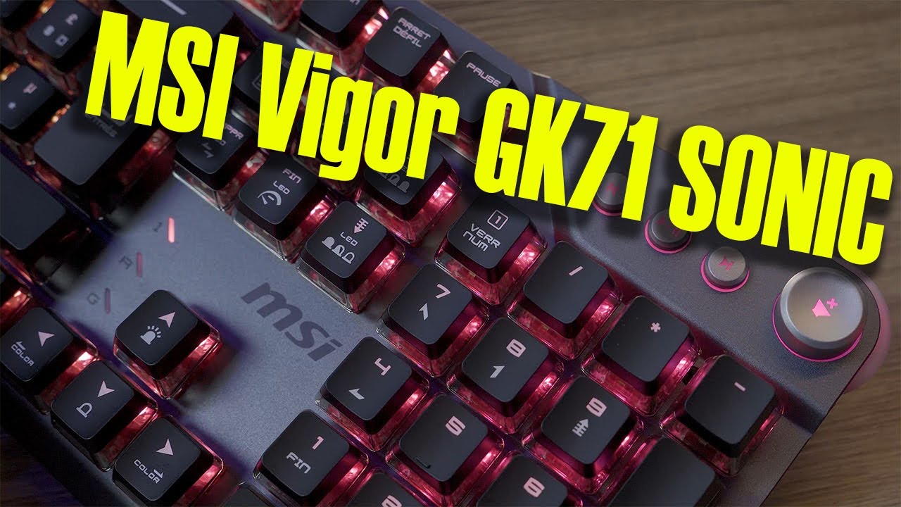 CLAVIER MSI VIGOR GK71 SONIC BS