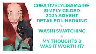 Simply Gilded 2024 Advent Detailed Unboxing + Washi Swatching + my thoughts & was it worth it?